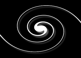 Image showing Spiral Black