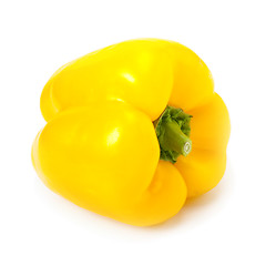Image showing  fresh yellow pepper isolated on white