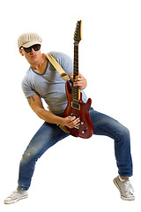 Image showing Rockstar with a guitar