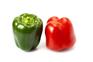 Image showing Paprika red and green