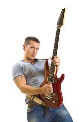 Image showing guitarist playing