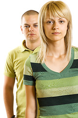 Image showing young unhappy couple