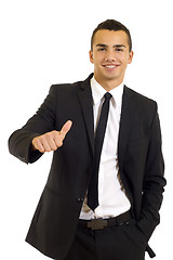 Image showing businessman with thumbs up