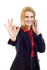 Image showing businesswoman on the phone