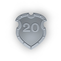 Image showing shield with number twenty