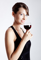 Image showing Drinking wine