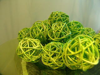 Image showing Green balls
