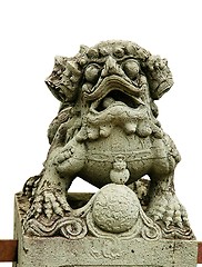 Image showing Asian Sculpture Lion.