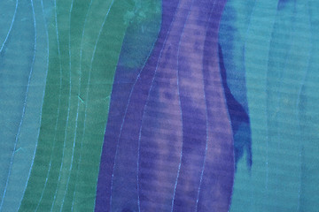 Image showing Blue silk background.