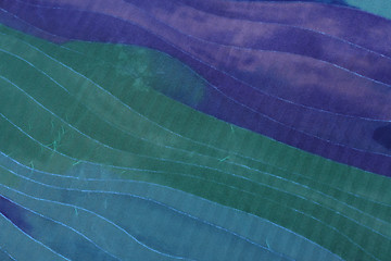 Image showing Blue silk background.