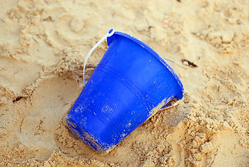 Image showing Bucket in Sand