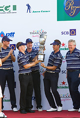 Image showing Royal Trophy golf tournament, Asia vs Europe 2010