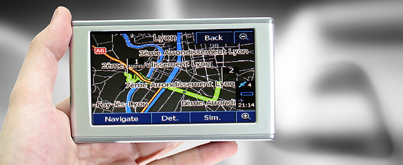 Image showing Gps in a man hand.