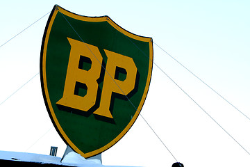 Image showing Old BP sign