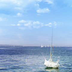 Image showing White boat