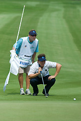 Image showing Royal Trophy golf tournament, Asia vs Europe 2010