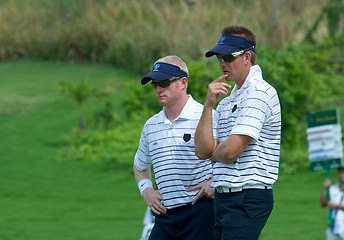 Image showing Royal Trophy golf tournament, Asia vs Europe 2010