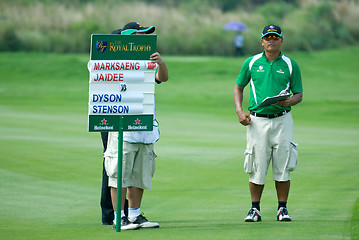 Image showing Royal Trophy golf tournament, Asia vs Europe 2010