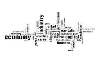 Image showing Illustration with economic terms