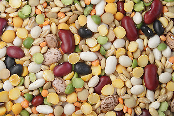 Image showing Mix of beans and cereals