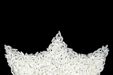 Image showing Rice on black background