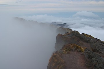 Image showing Misty Crater