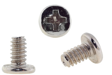 Image showing white zinc screw