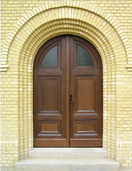 Image showing Wooden door