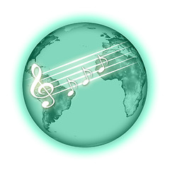 Image showing music planet