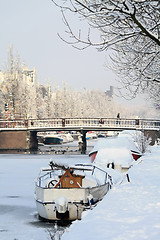 Image showing Snow in the city