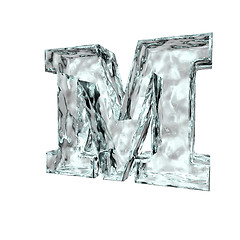 Image showing frozen letter m