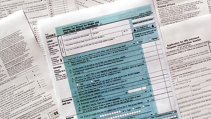 Image showing Tax forms