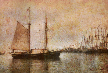 Image showing Old schooner