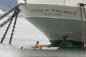 Image showing Big Boat, Small Boat