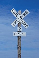 Image showing Railroad Crossing Sign