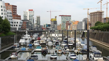 Image showing Duesseldorf mediahafen harbour