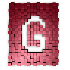 Image showing cubes makes the letter g