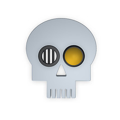 Image showing techno skull