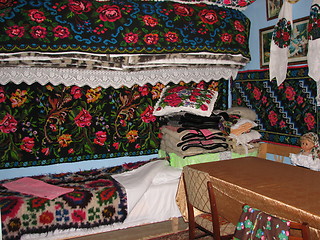 Image showing Interior of a traditional house in Maramures, Romania