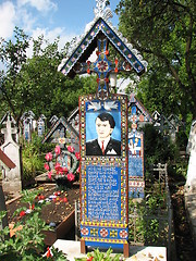 Image showing Merry Cemetery in Sapanta, Maramures, Romania