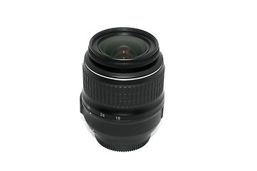 Image showing Camera lens on isolated background