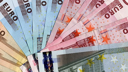 Image showing Euro notes