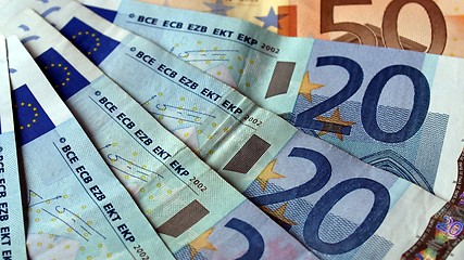 Image showing Euro notes