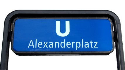 Image showing U-bahn sign