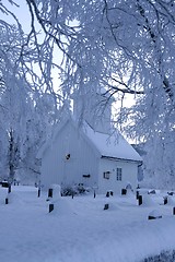 Image showing Cemetery and chapel