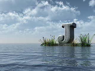 Image showing letter j monument