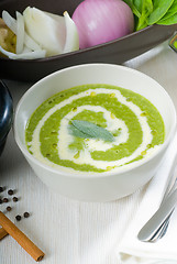 Image showing spinach soup