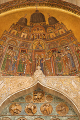 Image showing Basilica mosaics in Venice