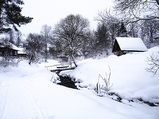 Image showing tranquil winter landscape