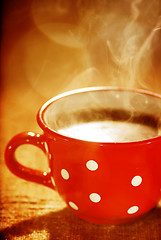 Image showing wonderful cup of hot coffee